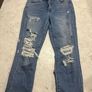 Distressed Blue Women's Jeans